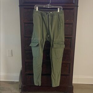 Quiksilver Olive Cargo Pants for Men